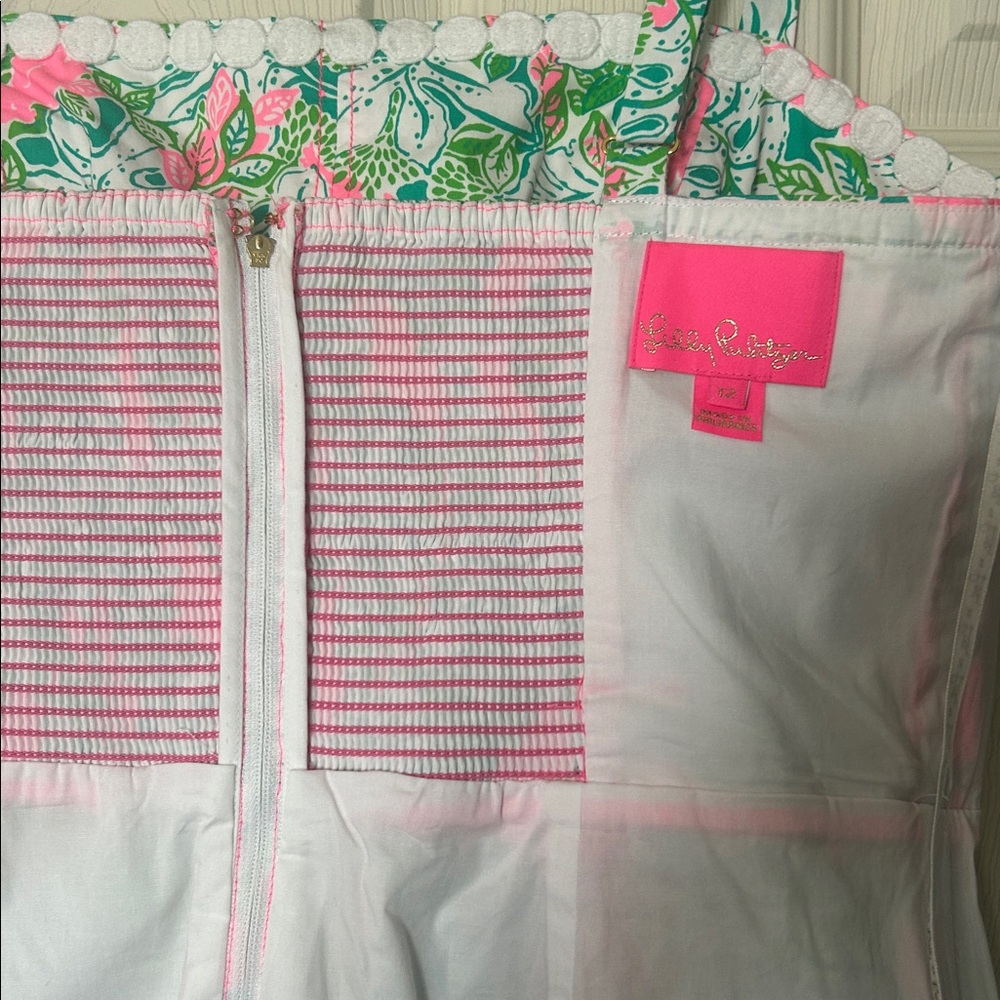 Lilly Pulitzer Pink & Green Floral Sundress - Picture 10 of 10
